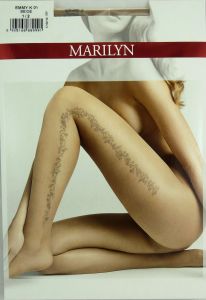 Marilyn Emmy K01 R3/4 rajstopy szew beige